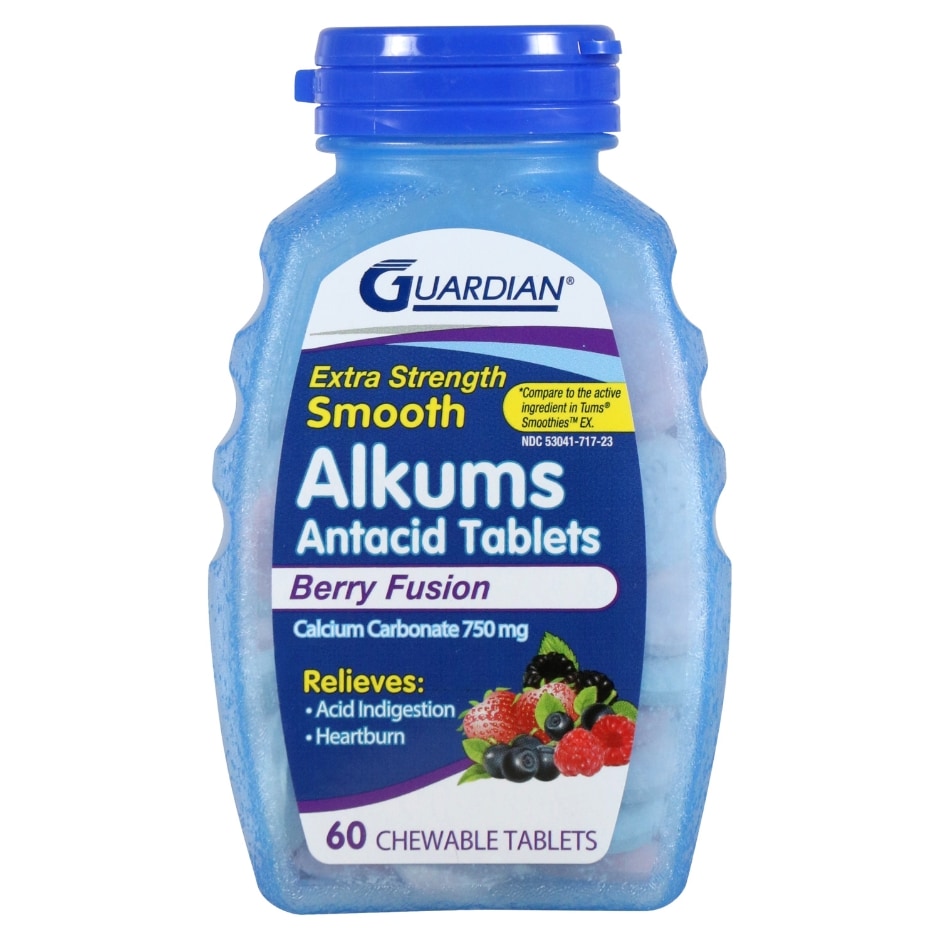 Guardian ExtraStrength BerryFlavored Antacid Tablets, 60 ct.