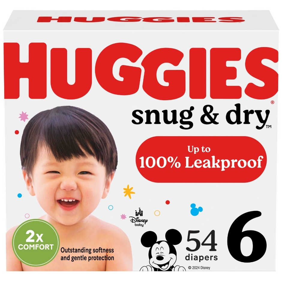 3000525Huggies Snug & Dry Size 6 Diapers, 62 ct.