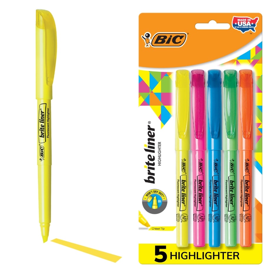 Washable Markers, Highlighters, Dry Erase Markers & Sharpies
