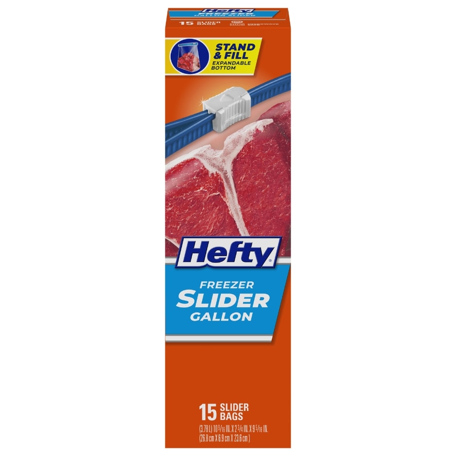 Hefty Freezer Gallon Slider Bags, 18 ct. Family Dollar