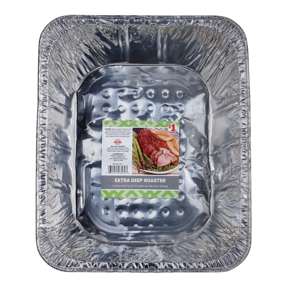 Family Chef Extra Deep Foil Roasters Family Dollar