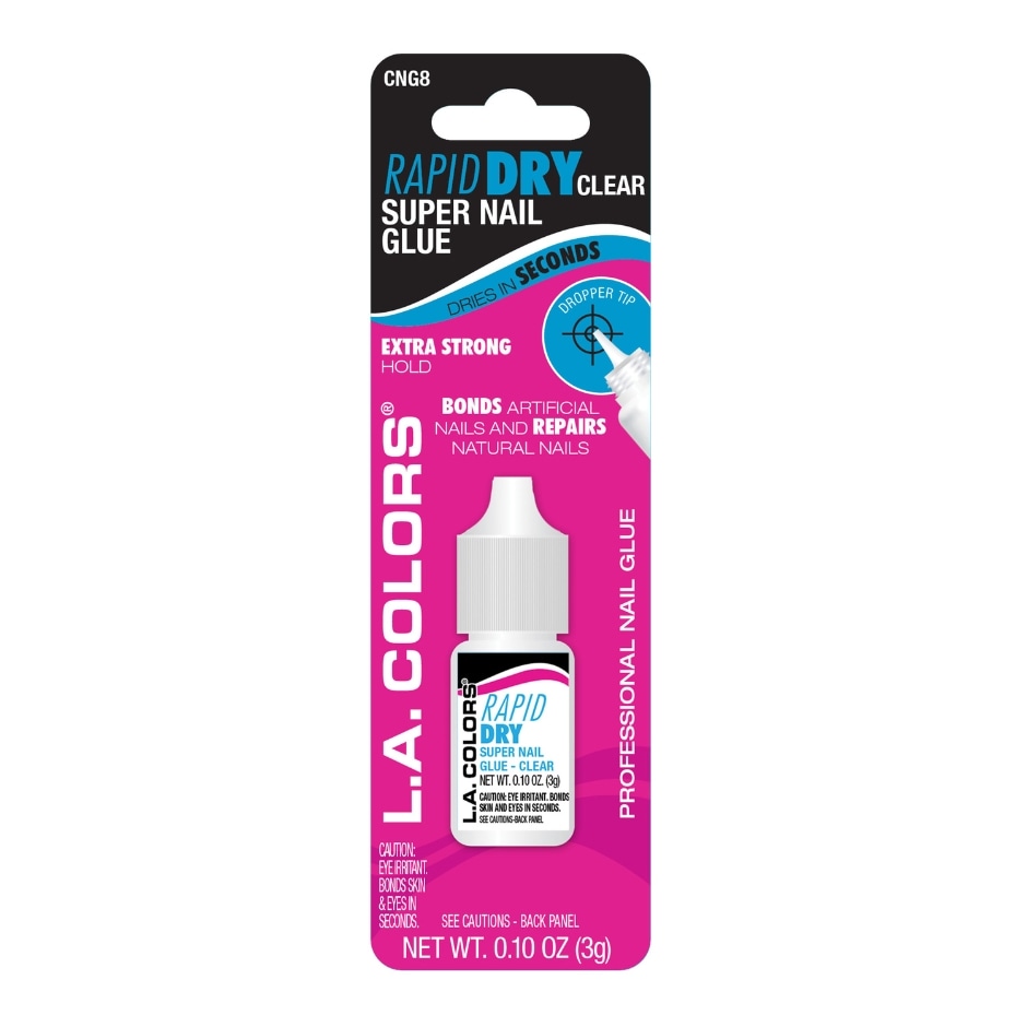 L.A. Colors Rapid Dry Clear Super Nail Glue, 1 ct. Assorted Family Dollar