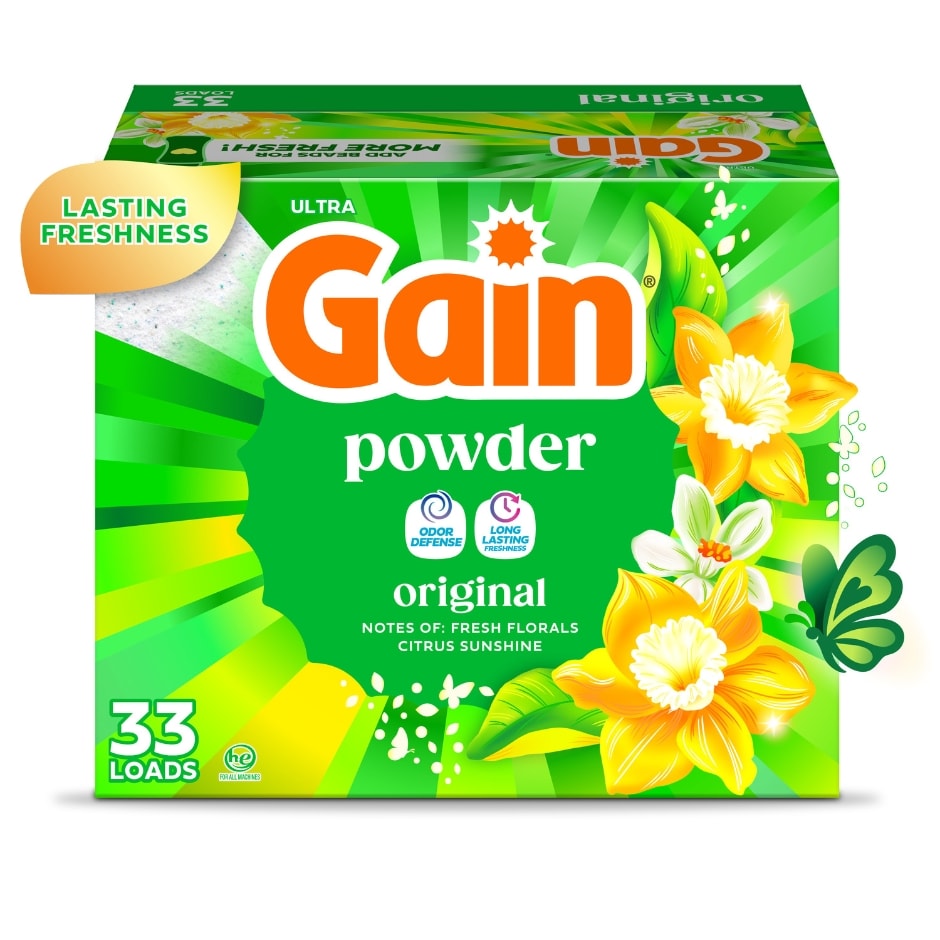 Gain +Aroma Boost Original Powder Laundry Detergent, 34 oz. Family Dollar