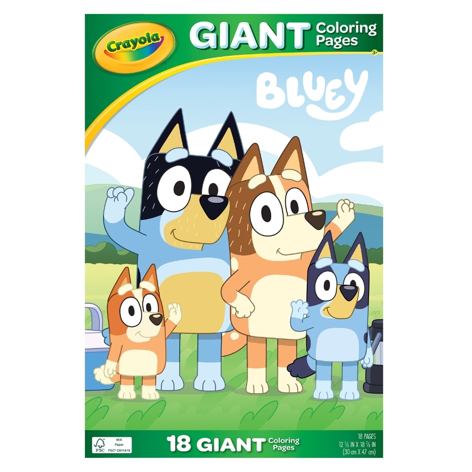 Giant Coloring Pages, Bluey | Family Dollar