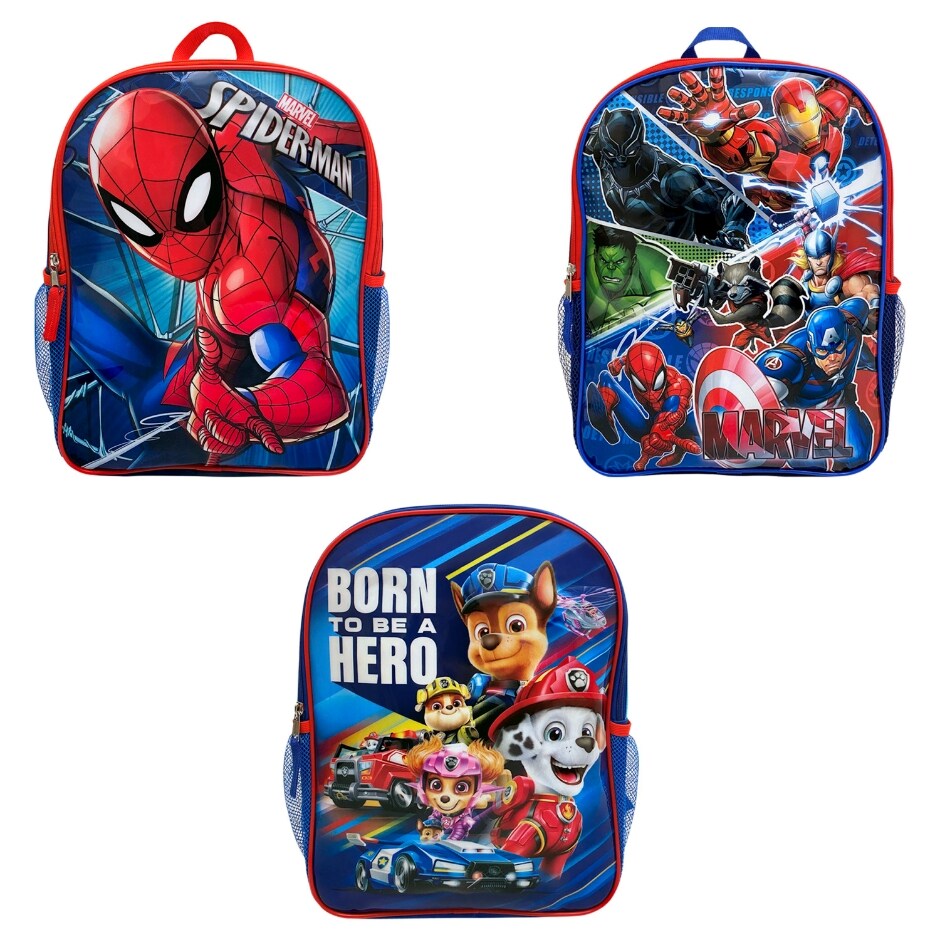 Boys' Character Backpacks Assorted, 15 in. Family Dollar