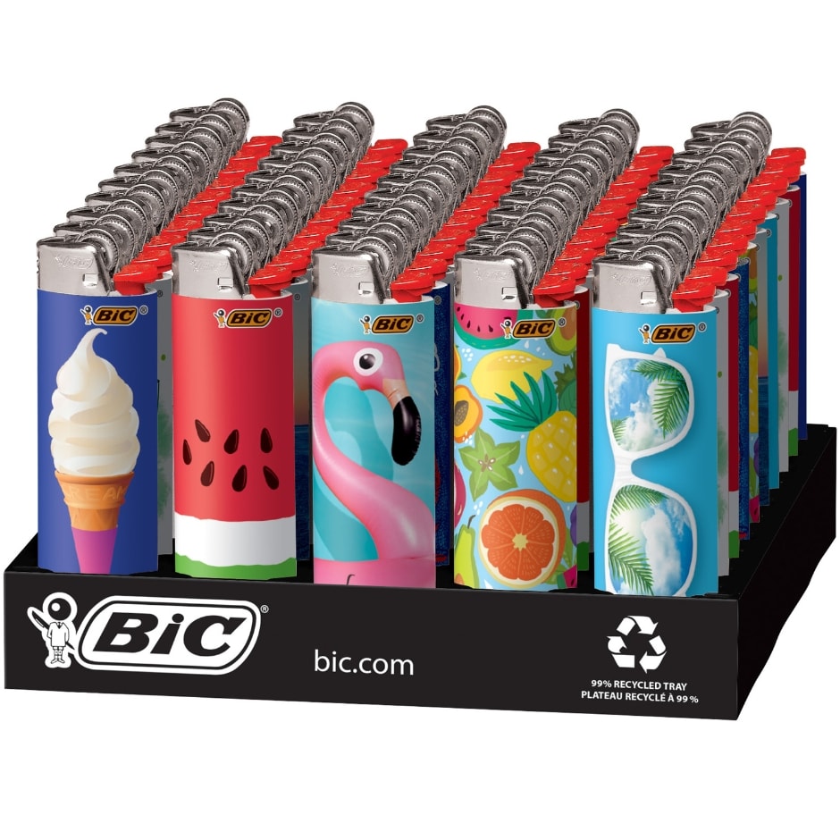 BIC Maxi Pocket Lighter, Special Edition Collection, Assorted Unique