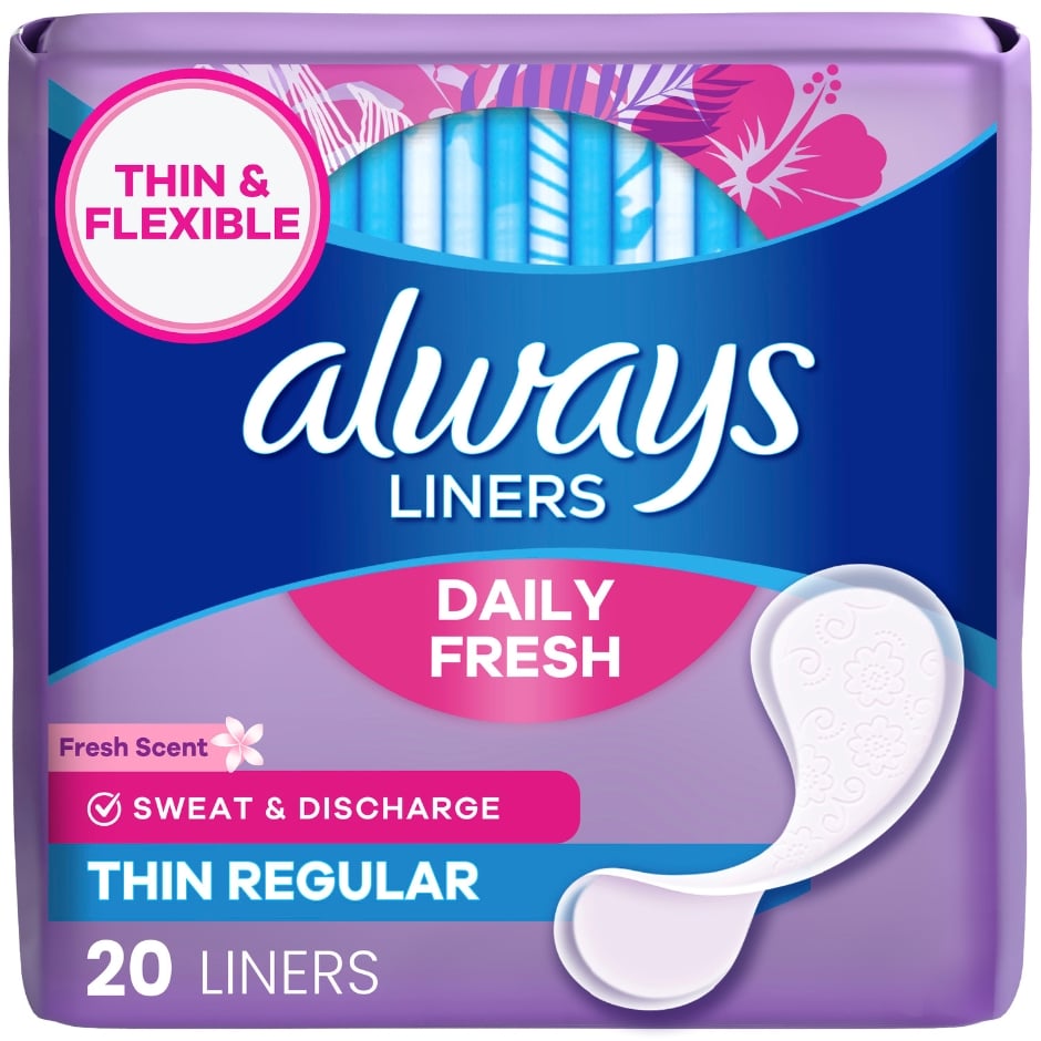 Always Thin Daily Liners, 20 ct.