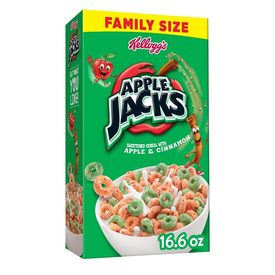 Kellogg's Apple Jacks Family Size Cereal, 19.4 oz. Family Dollar