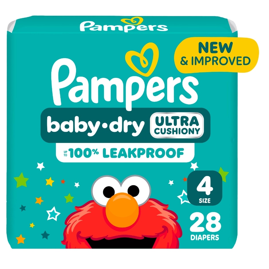 3000352Pampers Baby Dry Size 4 Diapers, 28 ct.