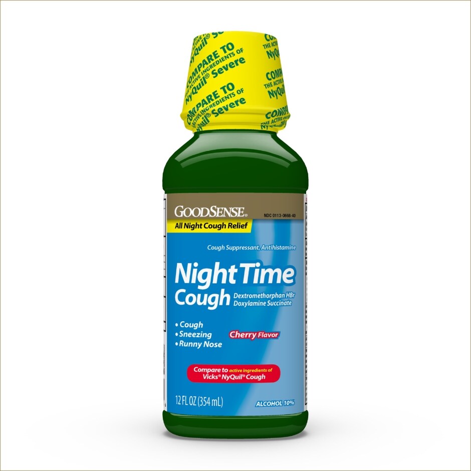 Family Wellness Severe Nighttime Cold and Flu Relief, 8 oz. Family Dollar
