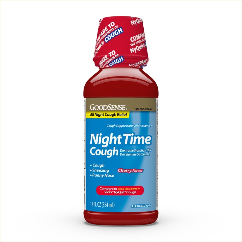 Family Wellness Nighttime Cold Cough Suppressant, 12 oz.