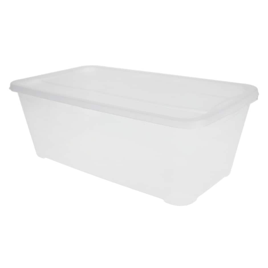 Bella Clear Storage Boxes, 6.25 qt. Family Dollar