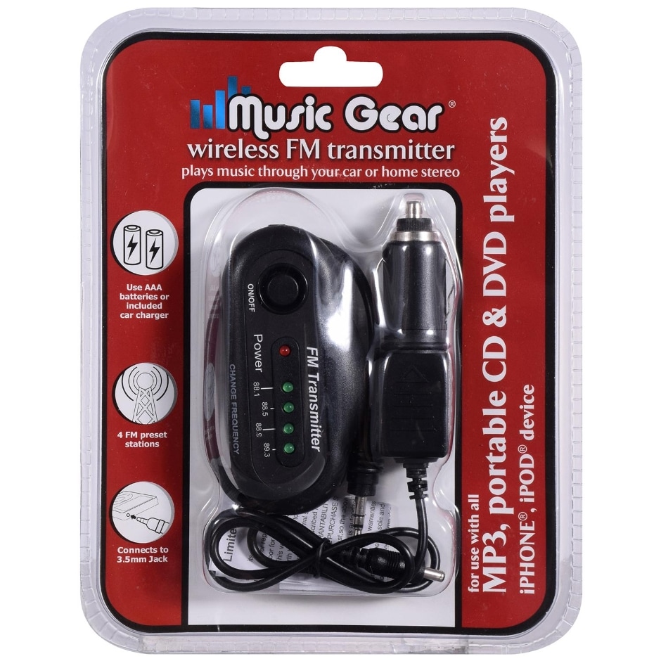 2153050Music Gear Wireless FM Transmitters