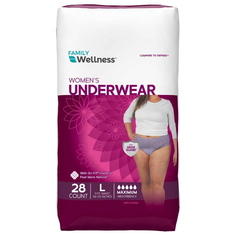 Adult Disposable Underwear & Incontinence Pads Family Dollar