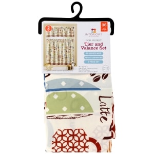 Fresh Brewed Tier And Valance Sets 3 Pc