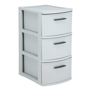 Sterilite Weave Brown 3-Drawer Plastic Storage Containers Sterilite Weave Brown 3-Drawer Plastic Storage Containers