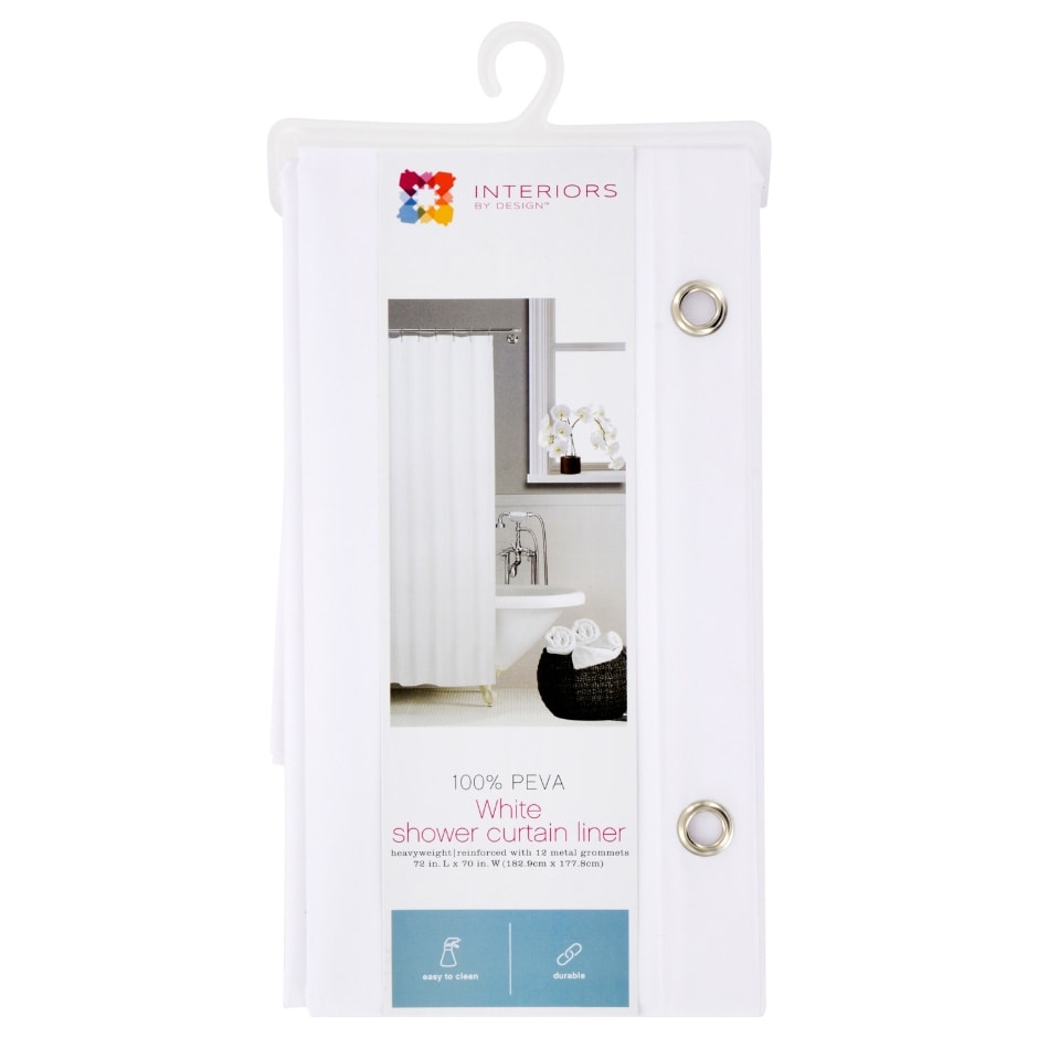 White Peva Shower Curtain Liners, Dollar General Shower Curtains