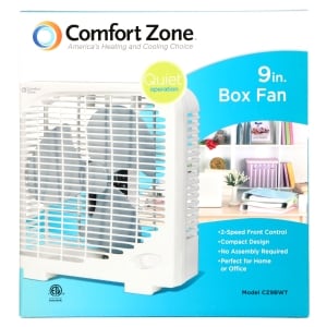 Comfort Zone Box Fan 9 In Family Dollar