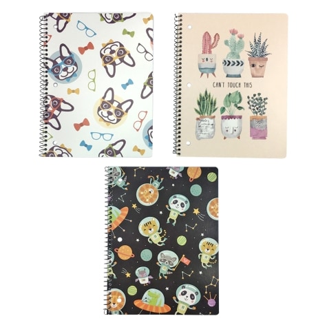 Single-Subject Printed Notebooks Assorted | Family Dollar
