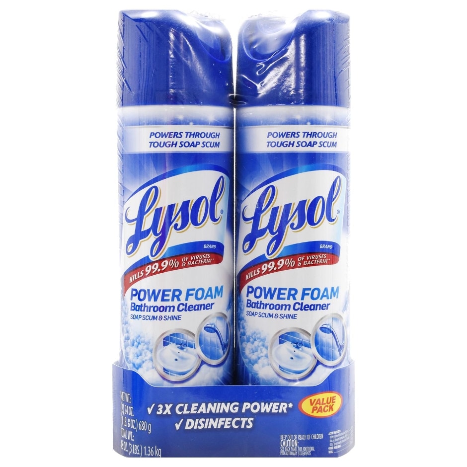 Lysol Power Foam Bathroom Cleaner 2 Ct Family Dollar