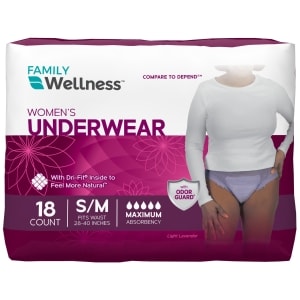 Family Wellness Maxium Absorbency Protective Underwear, 18 ct.