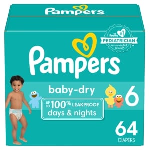 image material canal Pampers Baby-Dry Size 6 Diapers, 64 ct. | Family Dollar