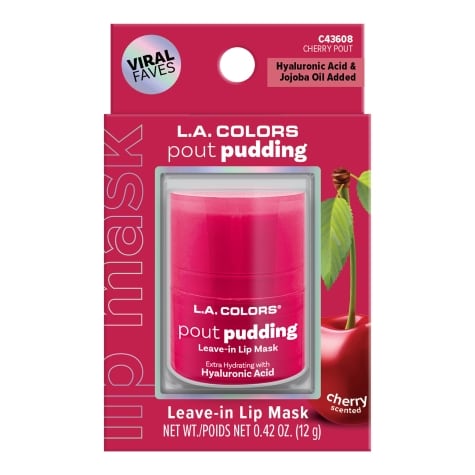 Pudding Lip L.A. Colors Pout Pudding Leave-In Lip Mask - Cherry Pout