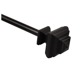 Black Decorative Rod Sets With Square Finials