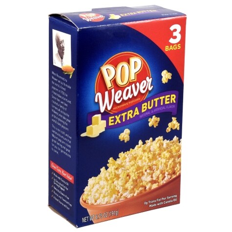 Pop Weaver Extra Butter Microwave Popcorn, 3 ct. | Family Dollar