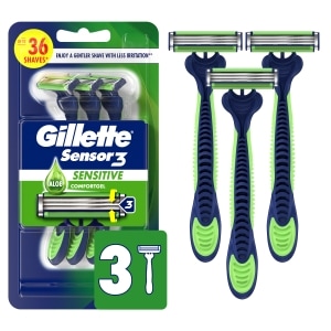 Gillette Sensor 3 Cool Disposable Razors, 3 ct. | Family Dollar