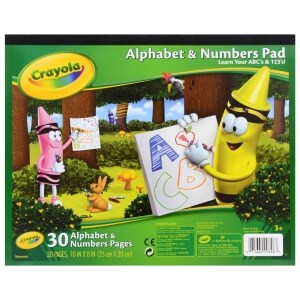 Crayola Alphabet Numbers Learning Pad 30 Pg Family Dollar