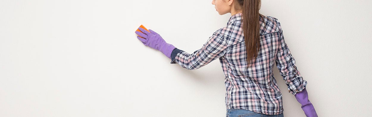 how to clean flat paint