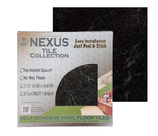 Nexus Black Marble Floor Tile