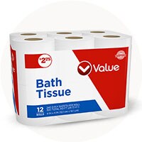 Value regular bath tissue pack