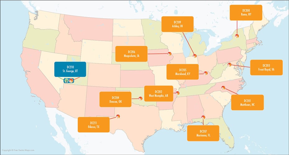 Family Dollar Distribution Centers