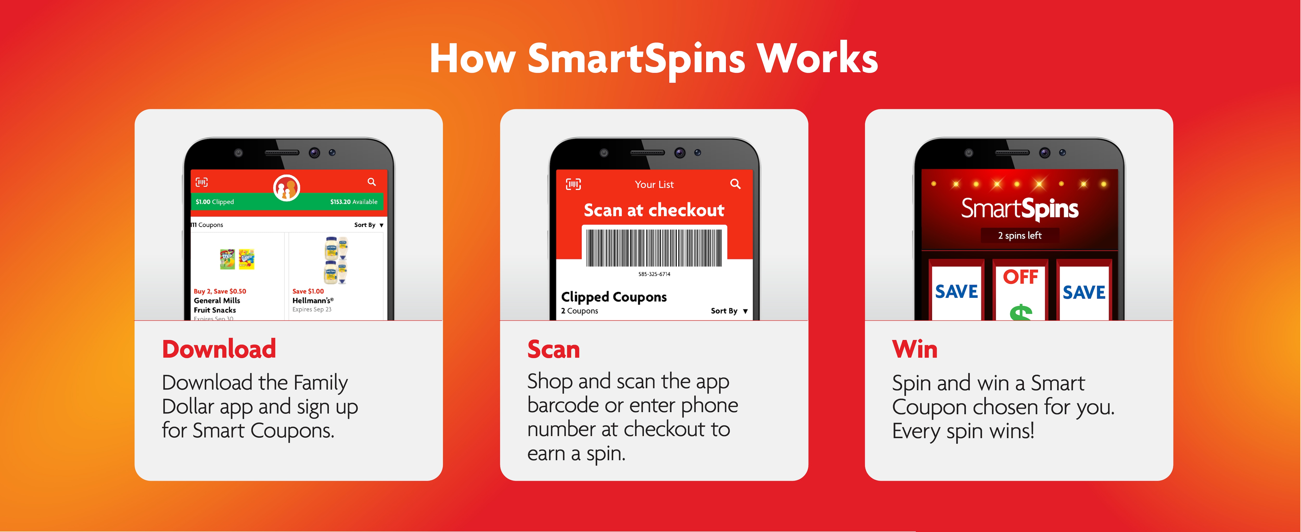 Family Dollar Smartspins In Smart Coupons App